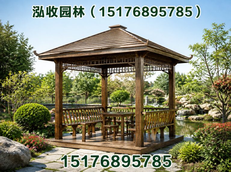 海口防腐木展示图